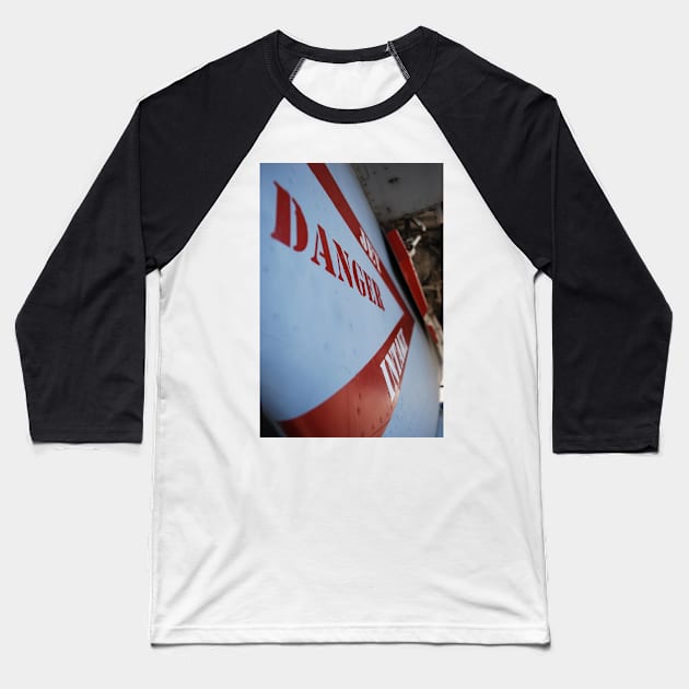 Danger Jet Intake Baseball T-Shirt by AflipnCookie